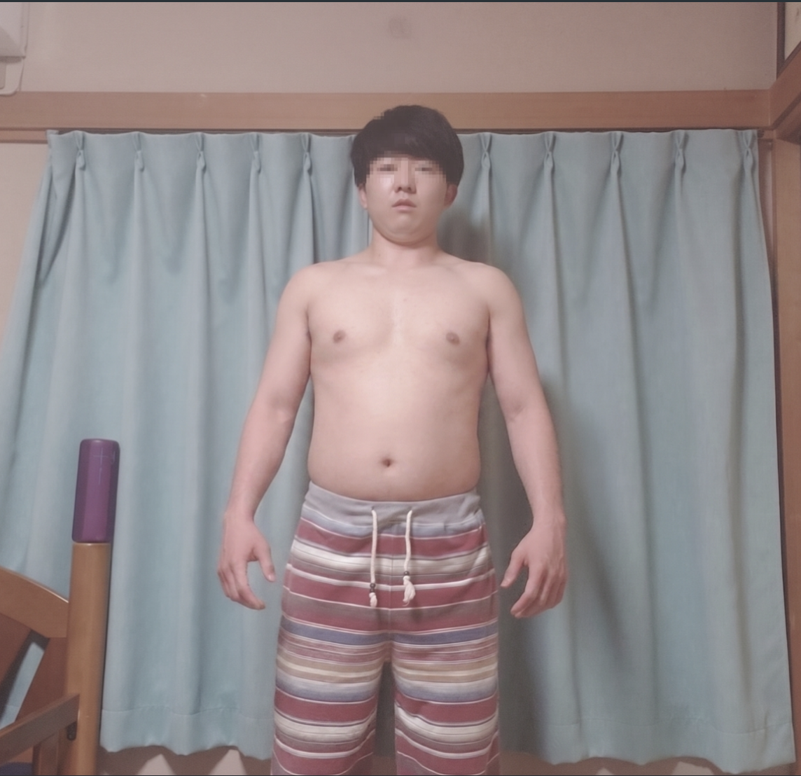 お腹が出ている